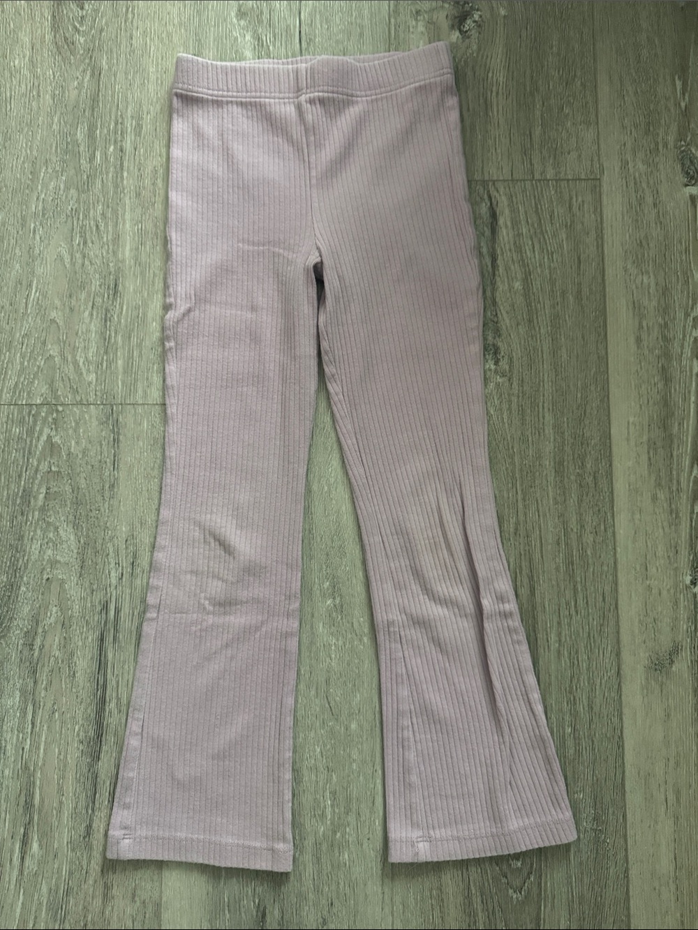 EUC Carter's Girls Ribbed Flare Leggings in Light Lavender Size 7